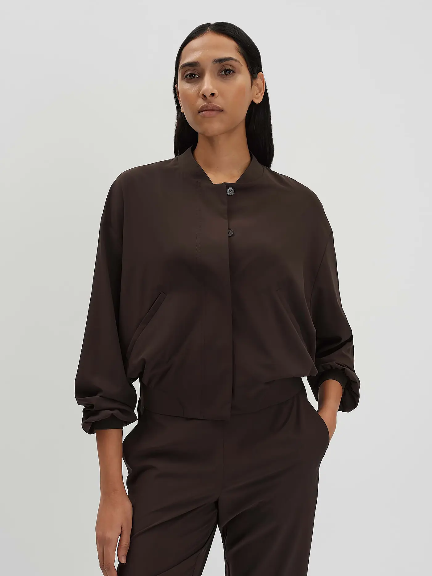 SOMEDAY | Blouson NARLIE DETAIL | braun